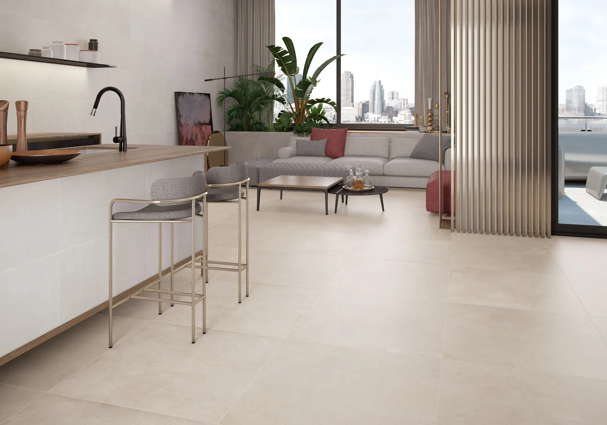Durstone Frame natuursteenlook tegels