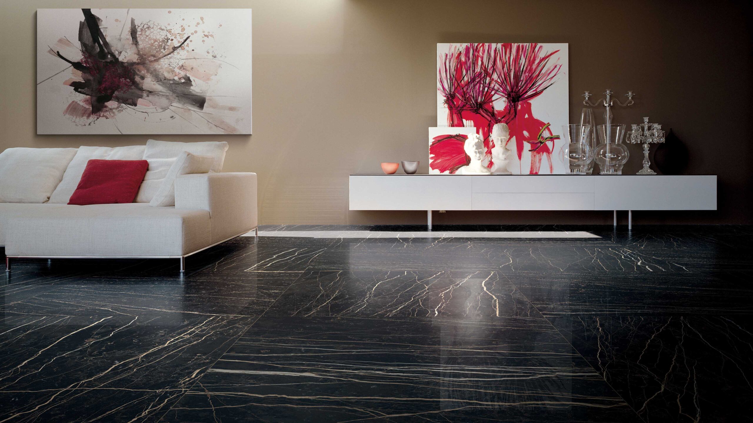 Modern en luxe met zwarte marmerlook