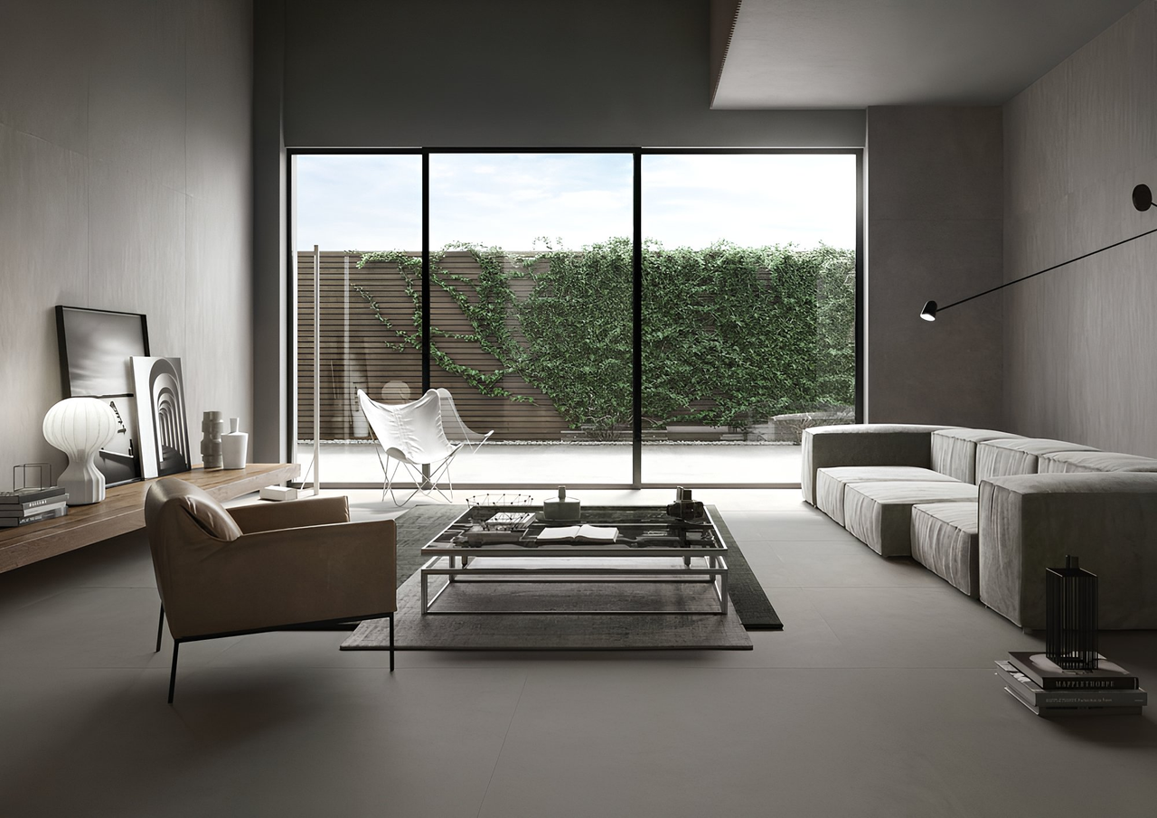 Vanhuus betonlook tegels