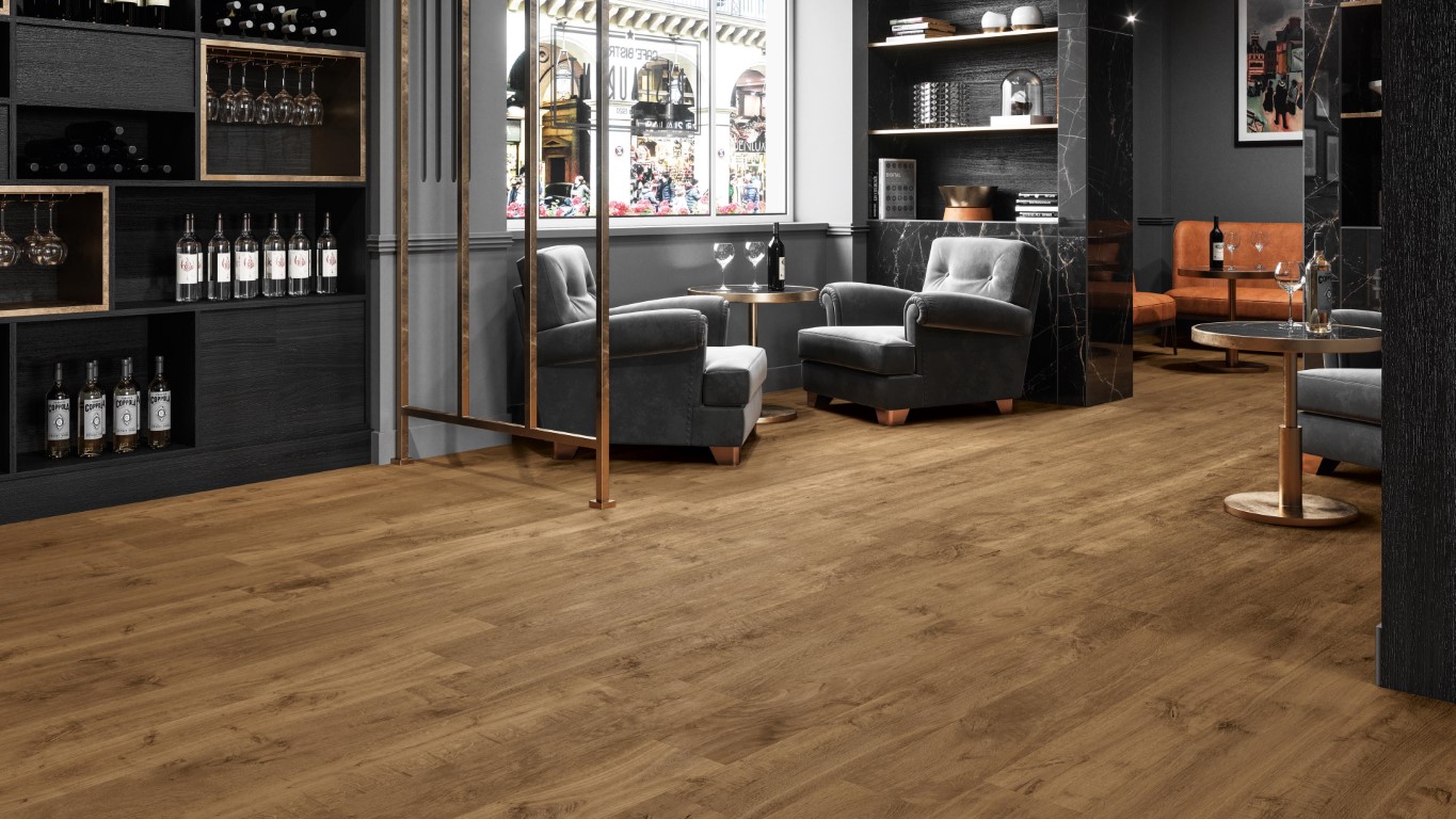 Warme houtlook tegelvloer Atlas Concorde Heartwood
