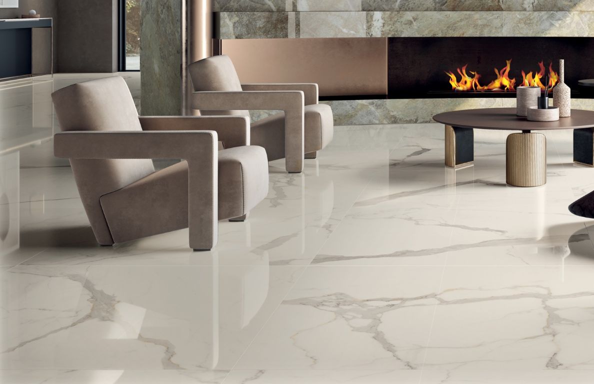 Marmerlook tegels met elegante aders